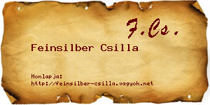 Feinsilber Csilla névjegykártya